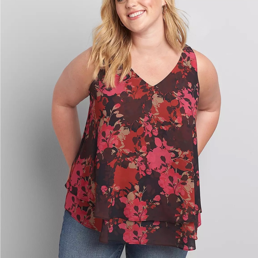 Floral Sleeveless Women's Top - Lane Bryant size 20